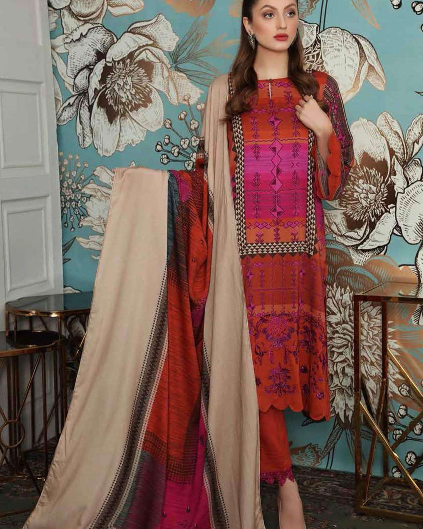 Charizma Combination Embroidered Linen 2021